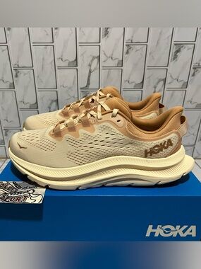 New Hoka One One Kawana 2 Running Training Walking Shoes Cream White Womens